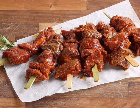 Indonesian-Inspired Rump Steak Skewers, High Welfare, Non-Organic