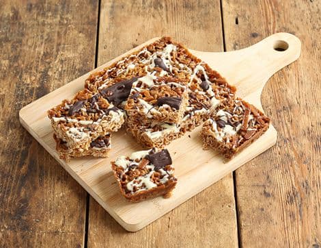 Chocolate-Drizzled Flapjack