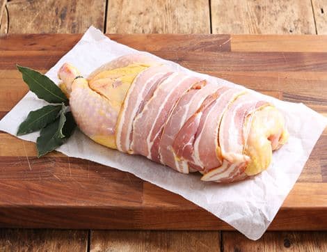 Bacon Wrapped Chicken with Stuffing, De-boned, High Welfare, Non-Organic