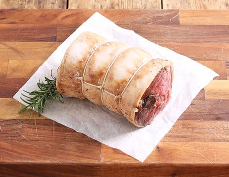 Lamb Saddle with Lemon, Mint & Black Garlic, High Welfare, Non-Organic