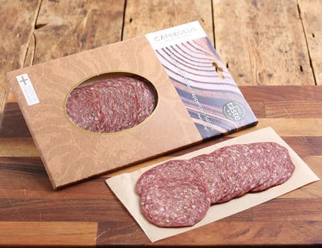 Venison & Green Peppercorn Salami, High Welfare, Non-Organic