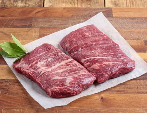 28 day Dry Aged Flat Iron Steaks, Wild-Regenerative
