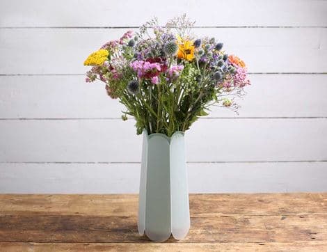 Origami Vase, Sage
