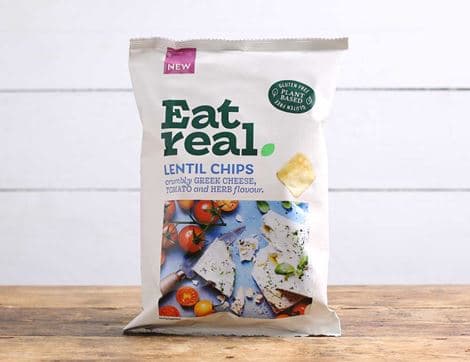 Greek Cheese Tomato & Herb Lentil Chips, Non-Organic,  B Corp