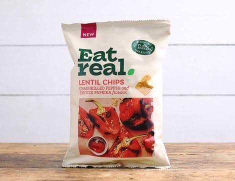 Chargrilled Red Pepper Lentil Chips, Non-Organic, B Corp