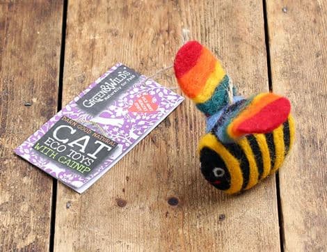 Buzz Bee, Eco Cat Toy with Catnip