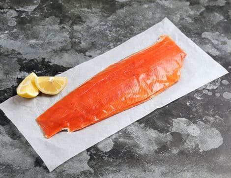 Wild Whole Sockeye Salmon Fillet, High Welfare