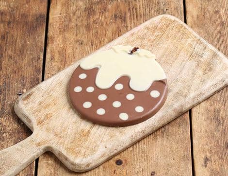 Milk & White Chocolate Christmas Pudding