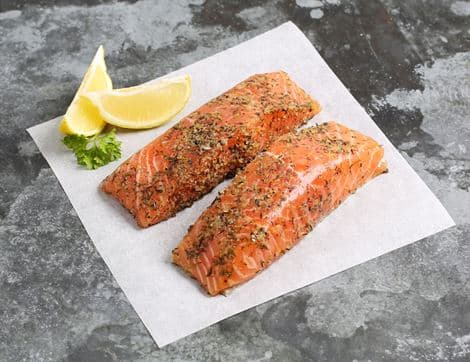 Salmon Fillets with Lemon & Thyme , Land-Based Responsibly Farmed