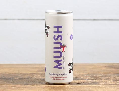 Raspberry & Lychee Functional Soda, Non-Organic