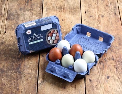 Heirloom Eggs, Free Range, Non-Organic