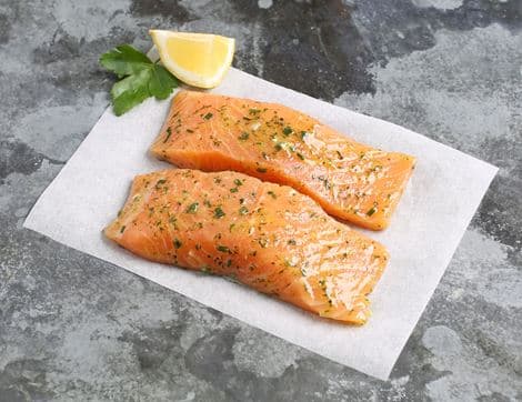 Salmon Fillets with Mixed Herbs, Land-Based Responsibly Farmed