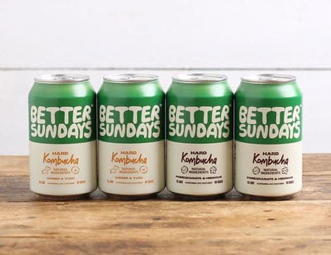 Hard Kombucha Mixed Pack, Non-Organic