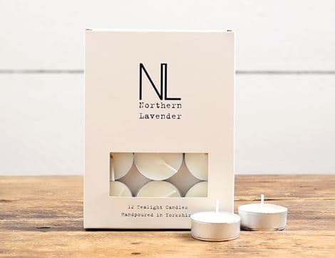 Wax Tealights, Unscented, Non-Organic