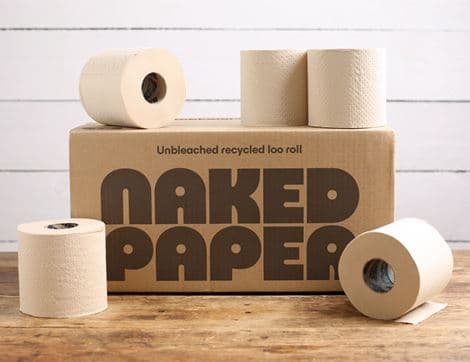 Unbleached Recycled Toilet Paper