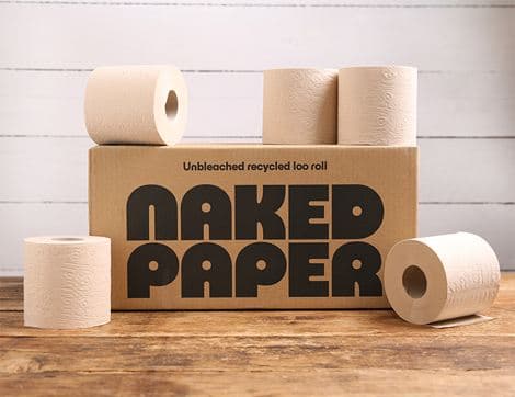 Unbleached Recycled Toilet Paper