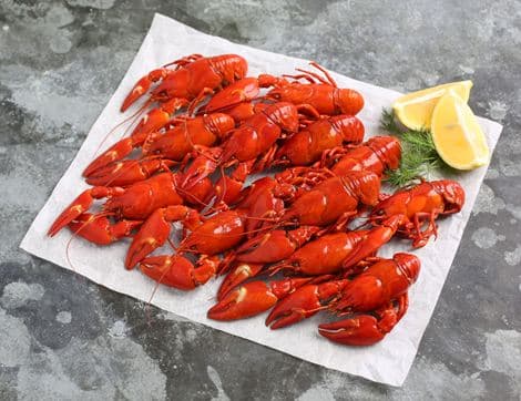 Crayfish, Cooked