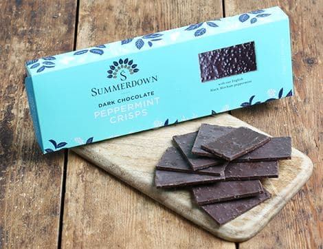 Dark Chocolate Peppermint Crisps, B Corp, Non-Organic