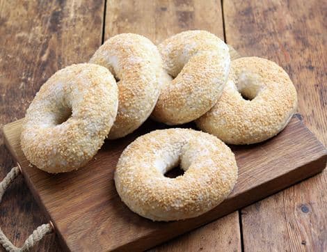 Sesame Bagels, The Bagel Bakery