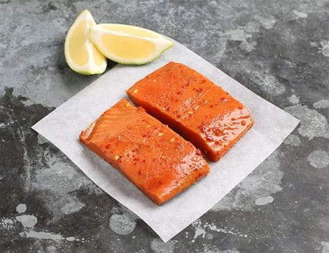 Hot Honey Sockeye Salmon Fillet Steaks