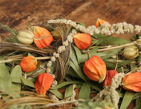 Autumn Eucalyptus U-Shaped Wreath image thumbnail