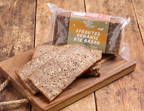 Sprouted Rye Loaf, Sliced