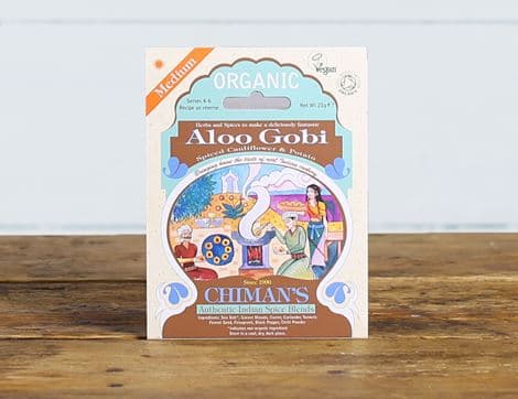 Aloo Gobi Spice, Organic, Chiman's (21g)