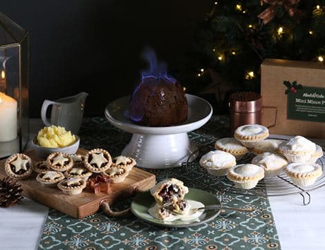 Traditional Christmas Pudding, in Ceramic Bowl, Organic, Abel & Cole (500g) image thumbnail
