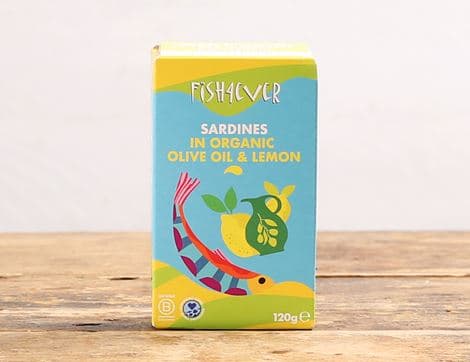 Whole Wild Sardines in Organic Olive Oil & Lemon