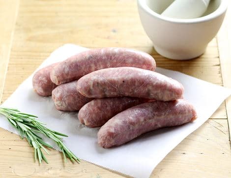 Gluten-Free Pork & Leek Sausages (400g, pack of 6)