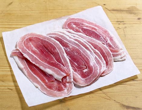 Dry-cured Streaky Bacon, Unsmoked