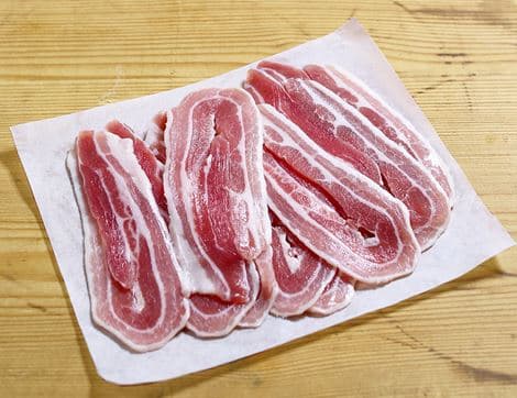 Dry-cured Streaky Bacon, Smoked