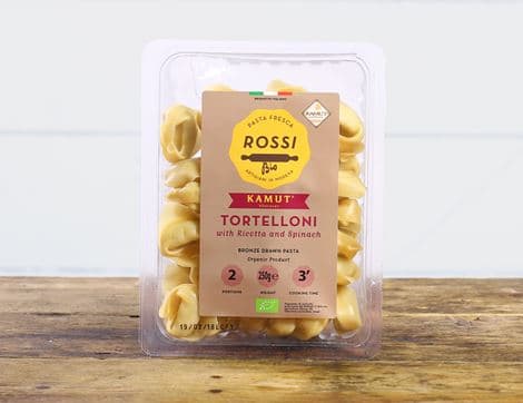 Kamut Tortelloni with Spinach & Ricotta, Organic, Rossi (250g)