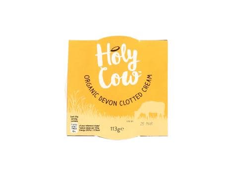 Devonshire Clotted Cream, Organic, Holy Cow (113g) image thumbnail