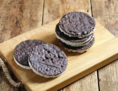 Carob Coated Rice Cakes, Gluten Free, Organic, Amisa (100g)