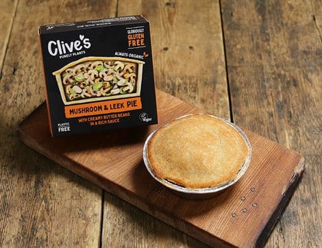 Mushroom & Leek Pie, Gluten Free