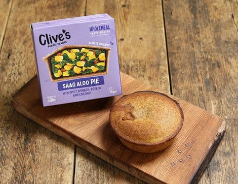 Saag Aloo Curry Pie, Wholemeal