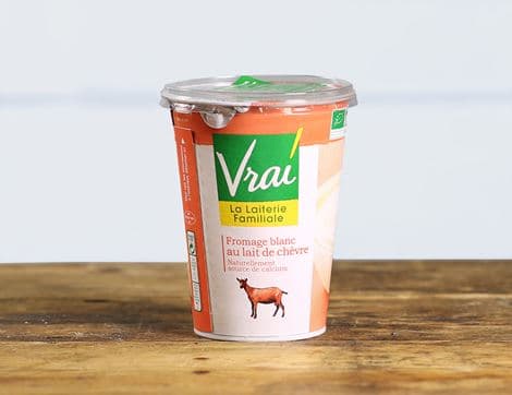 Goat's Milk Natural Fromage Frais, Organic, Vrai (400g)