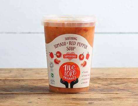 Tomato & Basil Soup with Red Peppers & Miso (FODMAP Friendly)