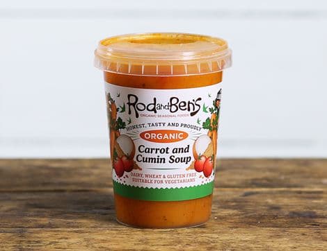 Carrot & Cumin Soup, Organic, Rod & Ben's (600g)