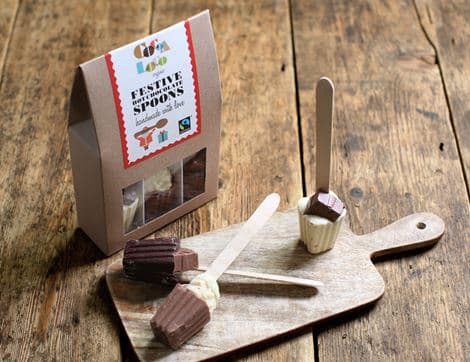 Festive Hot Chocolate Spoons