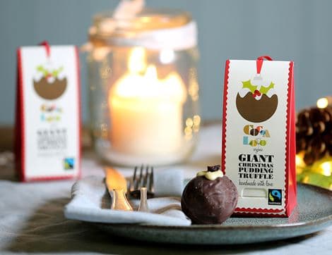 Giant Christmas Pudding Truffle