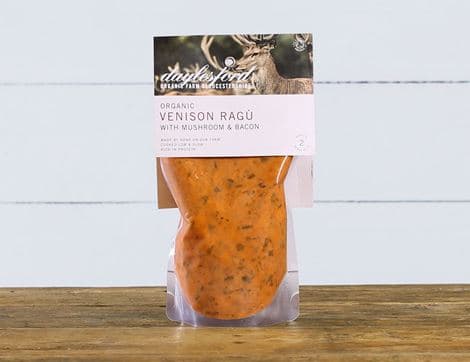 Venison Ragu with Mushroom & Bacon