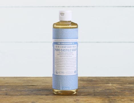 Baby Unscented Pure-Castile Liquid Soap, Dr Bronner's
