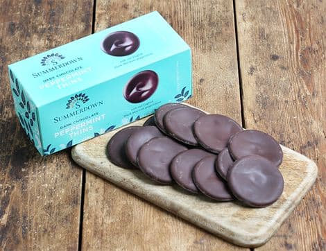 Dark Chocolate Peppermint Thins, B Corp, Non-Organic