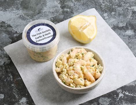 Garlic & Herb Potted Wild Prawns