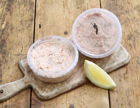 Hot smoked Salmon Pâté, Land-Based Responsibly Farmed
