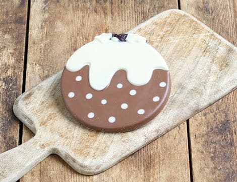 Milk & White Chocolate Christmas Pudding