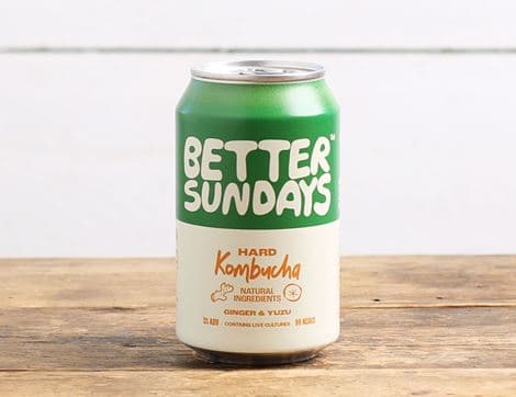 Ginger & Yuzu Hard Kombucha, Non-Organic