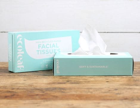 Facial Tissues, 100% Recycled